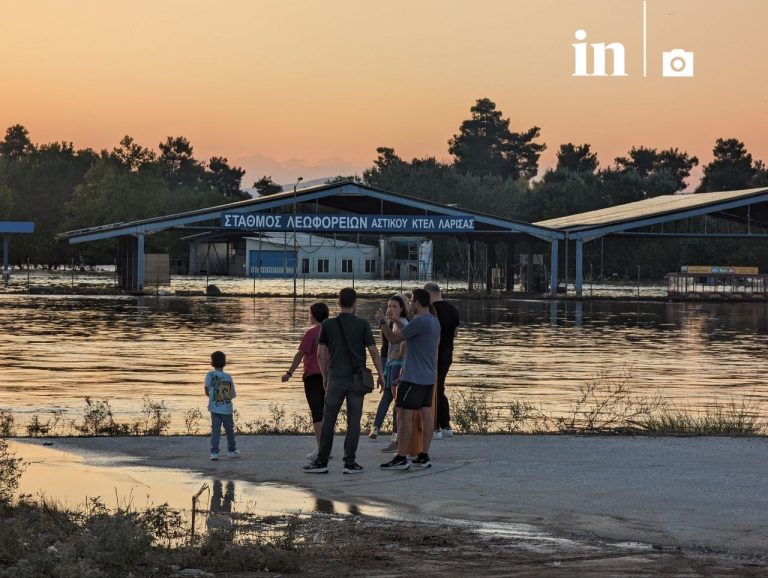 Κακοκαιρία Daniel: Τρόμος στη Λάρισα – Βροχή τα 112,  χωριά «θαμμένα» στη λάσπη, ο Πηνειός καλύπτει την πόλη