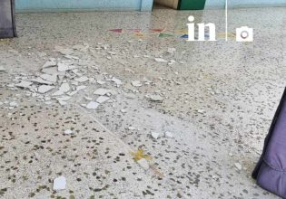 Τραυματισμός μαθητή σε Δημοτικό Σχολείο: Έπεσαν σοβάδες – Δείτε εικόνες