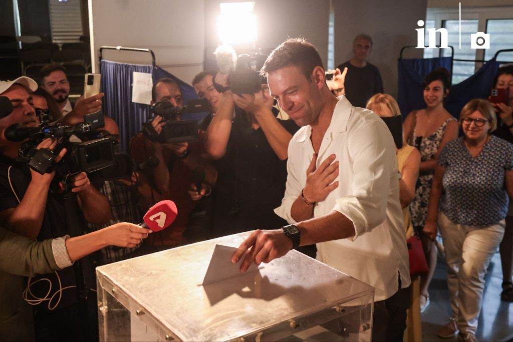 Στέφανος Κασσελάκης: Ψήφισε στη Νέα Σμύρνη