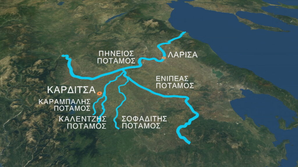 Κακοκαιρία Daniel: Πώς άλλαξε ο χάρτης της Θεσσαλίας μετά τον τριήμερο κατακλυσμό