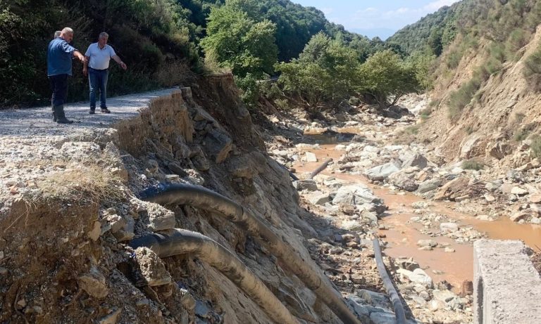 Ολοσχερής καταστροφή των αγωγών στο Φράγμα Παναγιώτικο 