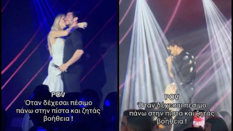 Η κοπέλα που «παρενόχλησε» στη σκηνή τον Βαγγέλη Κακουριώτη δίνει την απάντησή της