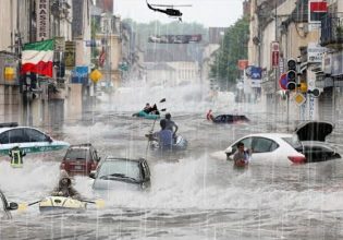 Σφοδρή κακοκαιρία στη βόρεια Ιταλία – Υπερχείλισε η λίμνη Κόμο, ορμητικοί «χείμαρροι» οι δρόμοι