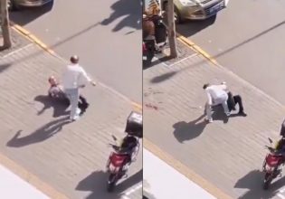 Κίνα: Η στιγμή του μαχαιρώματος Ισραηλινού διπλωμάτη στη μέση του δρόμου στο Πεκίνο