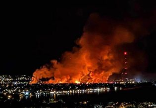 Καλύτερη η εικόνα της φωτιάς στον Μαραθώνα – Ανοιξαν οι δρόμοι