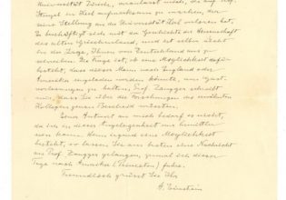 Σε δημοπρασία μια «σωτήρια» επιστολή του Αϊνστάιν