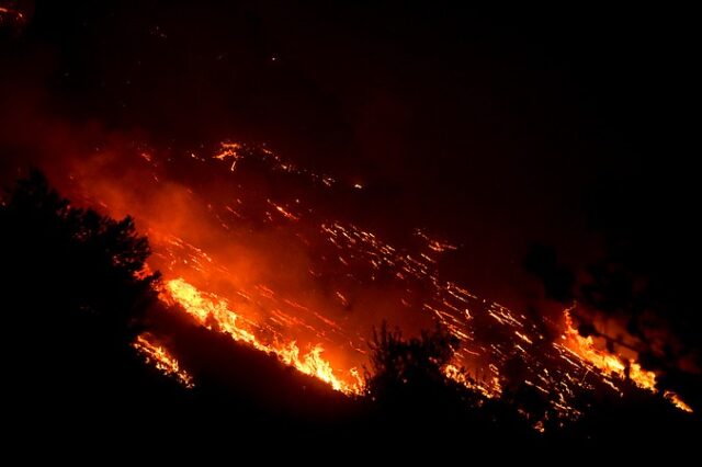 Ρόδος: Συναγερμός για πυρκαγιά σε πυκνό πευκοδάσος στον Μονόλιθο - Ισχυρή κινητοποίηση