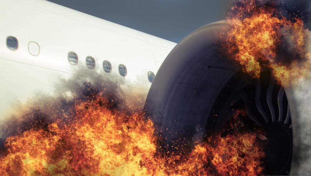 Αεροσκάφος τυλίχτηκε στις φλόγες εν ώρα πτήσης - Το τρομακτικό βίντεο από το εσωτερικό του