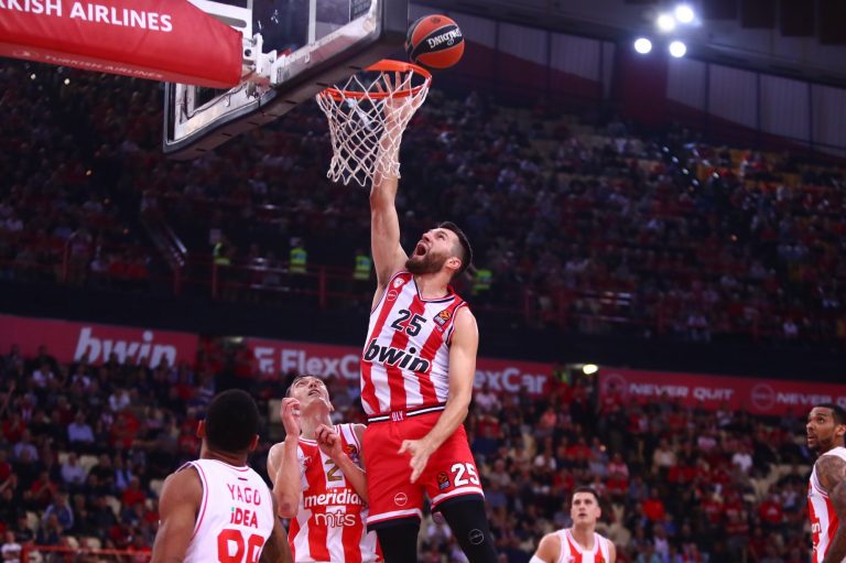 Ολυμπιακός – Ερυθρός Αστέρας 88-83: Πίτερς και Φαλ έφεραν τη νίκη!