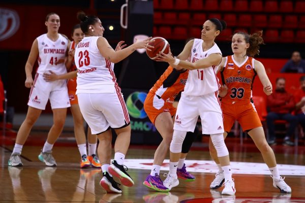 Ολυμπιακός – Ρουζόμπεροκ 68-46: Πρόκριση στην επόμενη φάση του EuroCup για τις «ερυθρόλευκες»