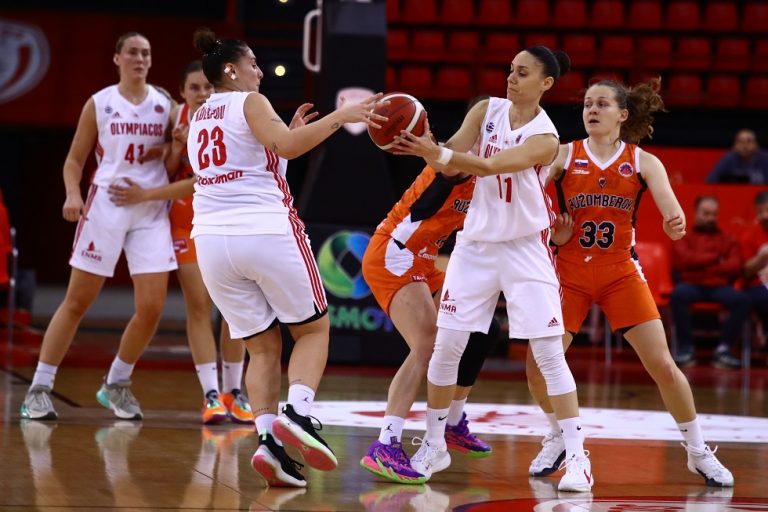 Ολυμπιακός – Ρουζόμπεροκ 68-46: Πρόκριση στην επόμενη φάση του EuroCup για τις «ερυθρόλευκες»