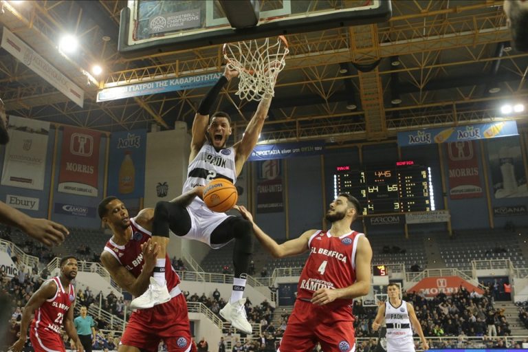 ΠΑΟΚ – Μπενφίκα 76-74: Άλμα πρόκρισης για τον «δικέφαλο»