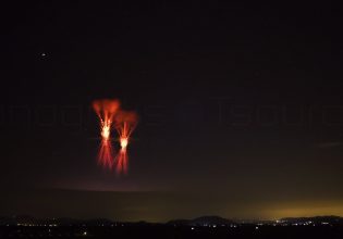 Σπάνιος κεραυνός με διπλό red sprite στο Αιγαίο – Δείτε τη συγκλονιστική φωτογραφία