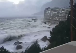 Η «καταιγίδα του αιώνα» χτυπά νότια Ρωσία και Κριμαία – Γιγάντια κύματα πλημμύρισαν τους δρόμους