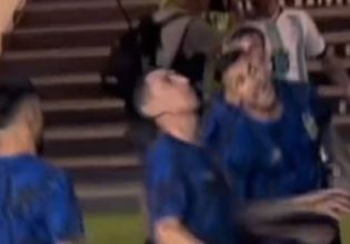 Απίστευτο: Ο Ντι Μαρία έφτυσε οπαδούς που του πέταξαν μπύρα (vid)