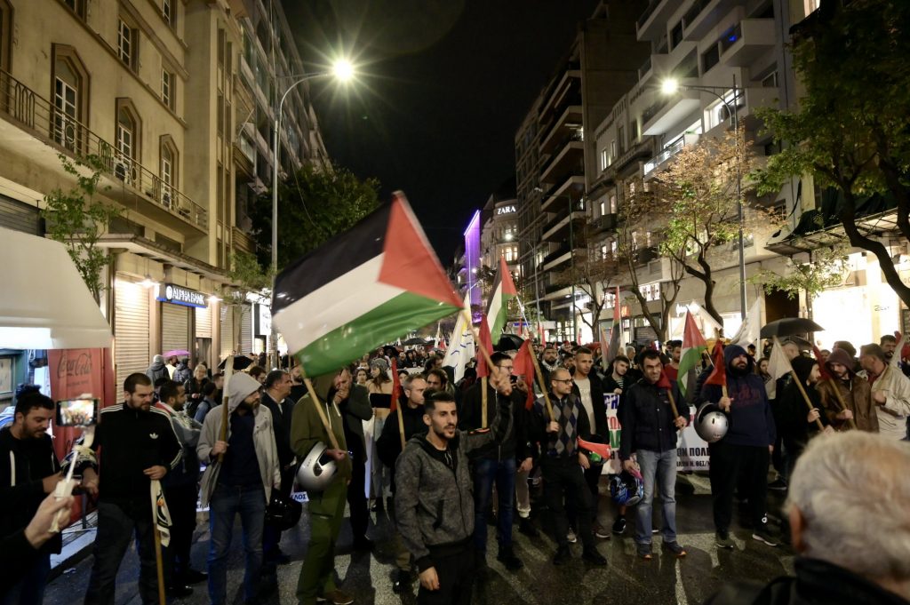 Νέα πορεία υπέρ της Παλαιστίνης στη Θεσσαλονίκη