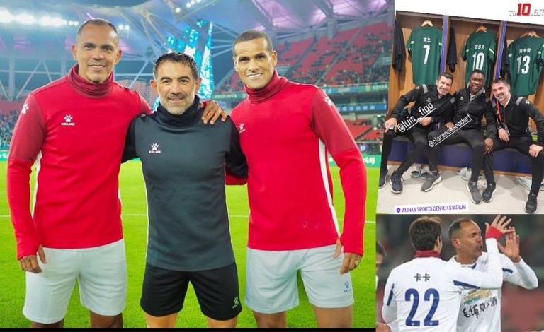 Ο Καραγκούνης αντιμετώπισε Ζιοβάνι και Ριβάλντο σε φιλανθρωπικό αγώνα και σκόραρε με φάουλ (pics, vid)