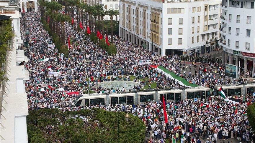 Μαρόκο: Δεκάδες χιλιάδες διαδηλώνουν υπέρ των Παλαιστινίων και απαιτούν διακοπή των σχέσεων με το Ισραήλ