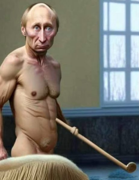 Ο Βλαντιμίρ Πούτιν γυμνός από το chatbot Kandinsky
