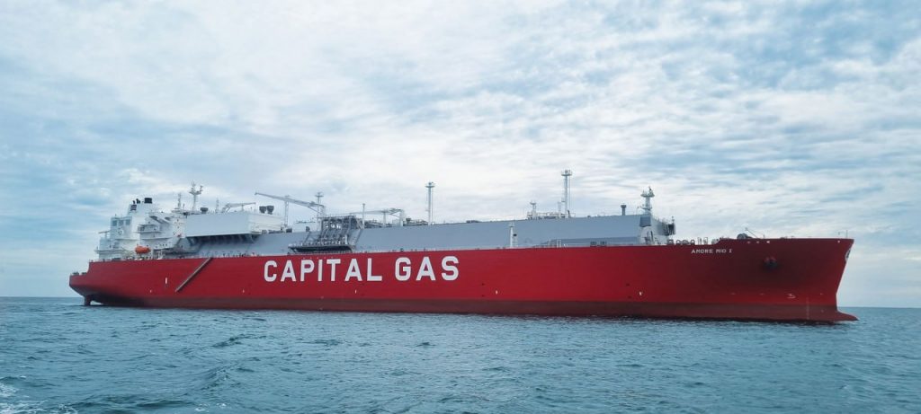 Capital Gas Ship Management Corp.: Παρέλαβε το LNG Carrier «Amore Mio I»