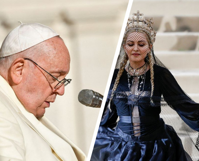 Η Μαντόνα προκαλεί ξανά το Βατικανό - Η επίμαχη μπλούζα με τον πάπα Φραγκίσκο