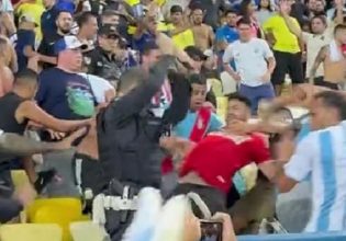 Εικόνες που κόβουν την ανάσα: Αιμόφυρτοι οπαδοί της Αργεντινής σε φορεία μετά τα επεισόδια (vids)