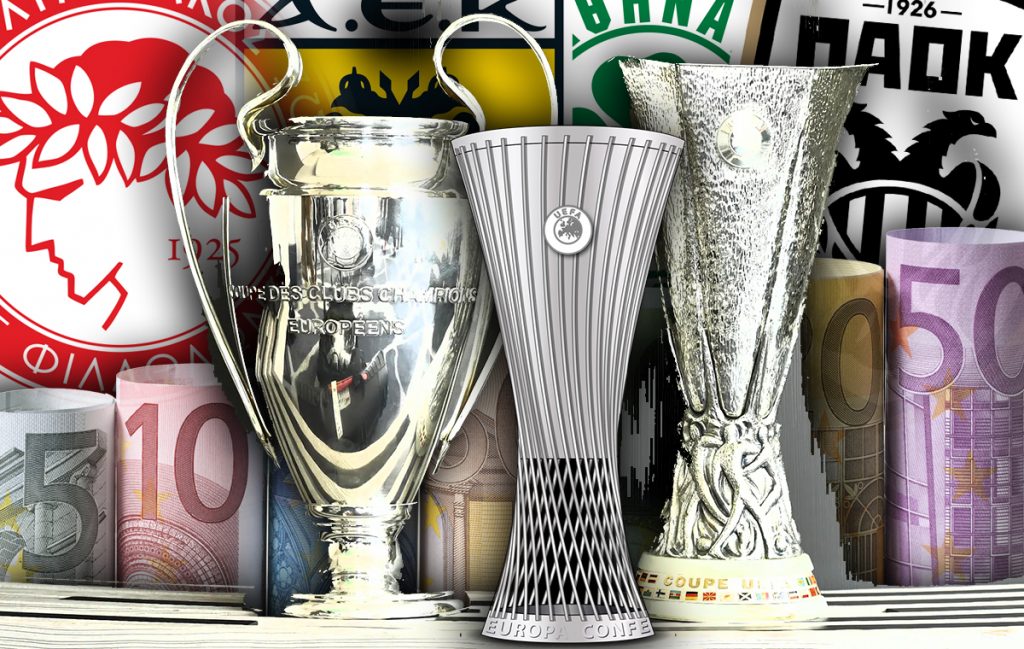 Πόσα χρήματα έχουν βάλει στα ταμεία τους οι ελληνικές ομάδες από την πορεία τους στην Ευρώπη