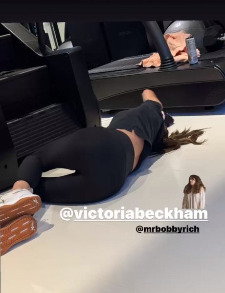 Η Βικτόρια Μπέκαμ εξαντλημένη μετά τη γυμναστική