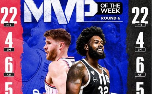 Γουόκαπ και Άλστον μοιράστηκαν το βραβείο του ΜVP για την 6η αγωνιστική (pic)