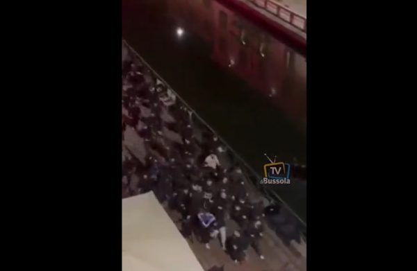 Χαμός στο Μιλάνο: Σοβαρά επεισόδια ανάμεσα σε οπαδούς Μίλαν και Παρί (vid)