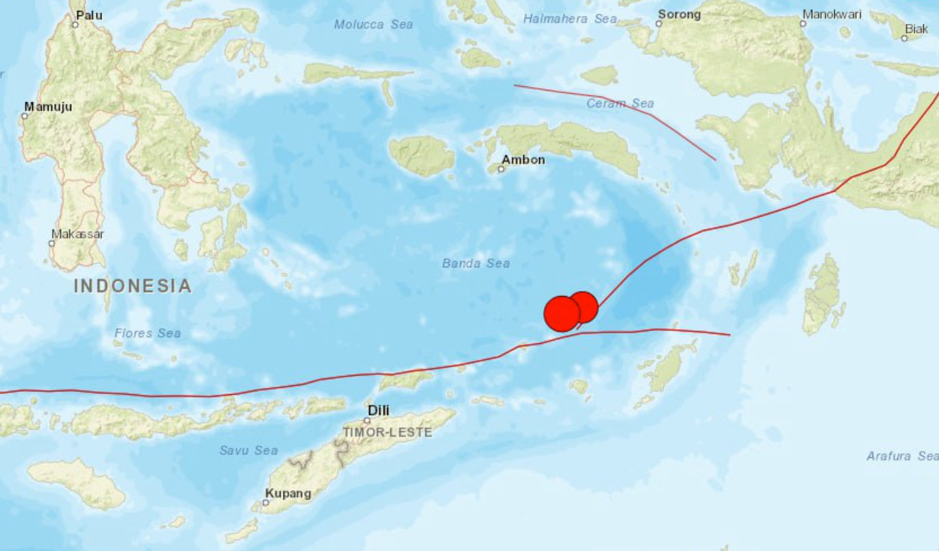 Ινδονησία: Σεισμός 6,9 βαθμών στη Θάλασσα Μπάντα