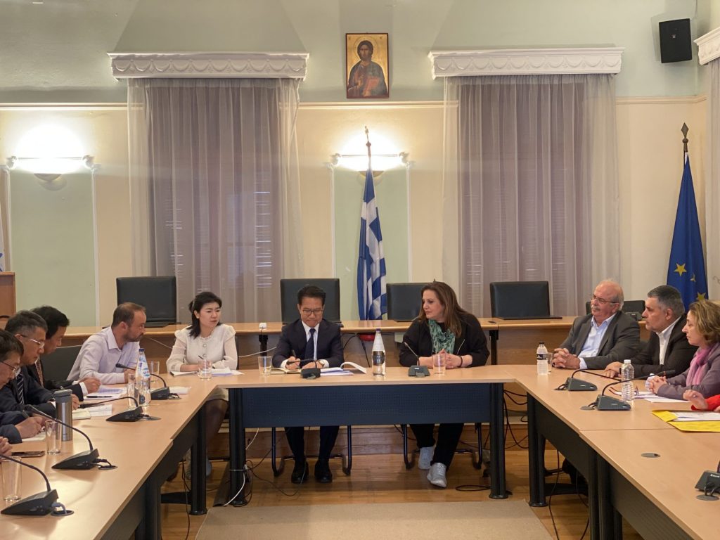 Στην Χαλκίδα ο Υφυπουργός Πολιτικών Υποθέσεων της Κίνας – Συνάντηση στο Δημαρχείο