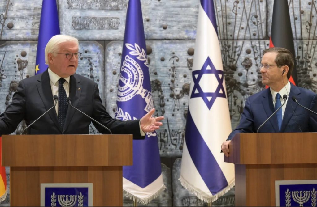 Ισραήλ: «Αταλάντευτα υπέρ του Ισραήλ που αντιμετωπίζει υπαρξιακό κίνδυνο» δηλώνει ο Γερμανός πρόεδρος