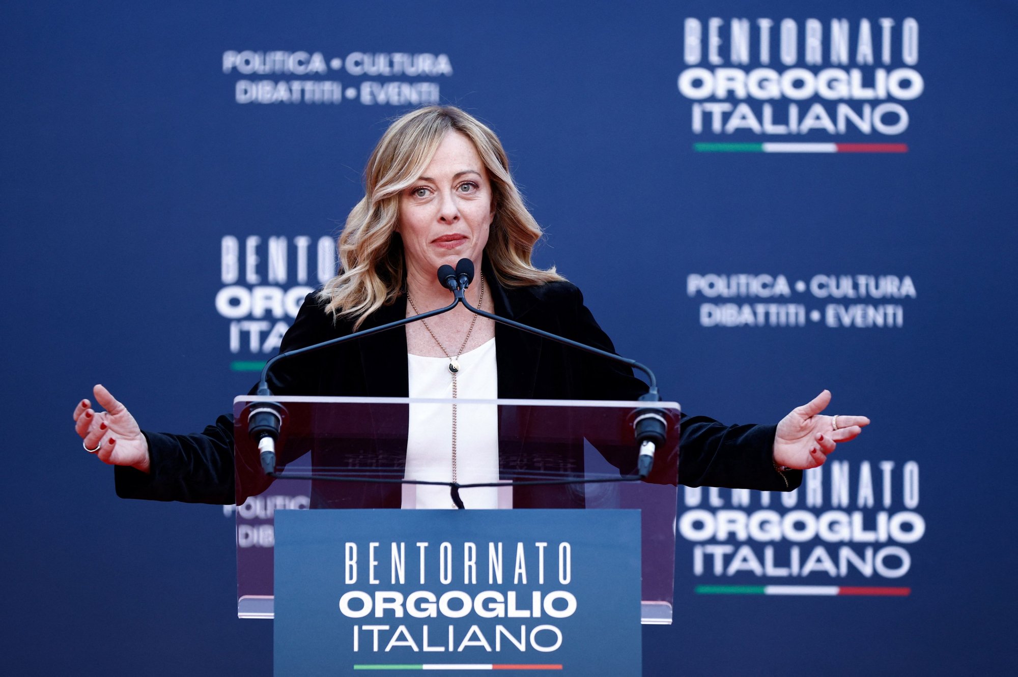 Τζόρτζια Μελόνι: «Θέλουμε να ανεβάσουμε την Ιταλία στο υψηλότερο σκαλί του βάθρου»