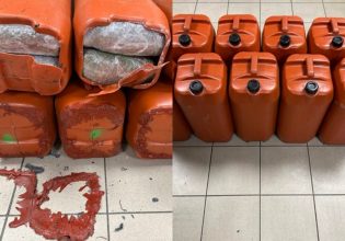 Θεσσαλονίκη: Συνελήφθησαν σε πάρκινγκ με 53 κιλά χασίς σε μπιτόνια