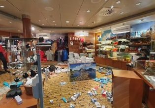 Βόρεια Θάλασσα: Εικόνες φρίκης με το κρουαζιερόπλοιο χωρίς ηλεκτρική ισχύ εν μέσω καταιγίδας