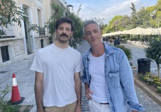 Ο Θάνος Λέκκας στο «Night Out» με τον Θεοχάρη Ιωαννίδη