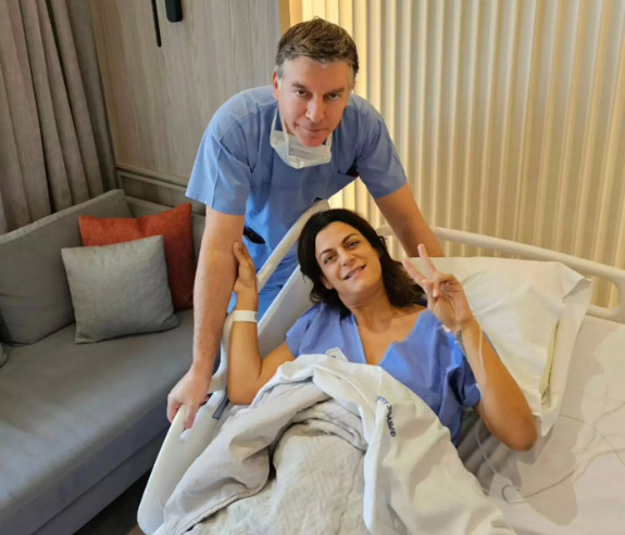 Γέννησε η Χριστίνα Βραχάλη: Οι φωτό από το μαιευτήριο