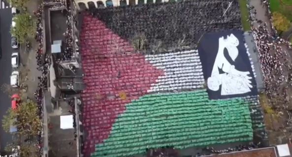 Ισπανία: Το μήνυμα αλληλεγγύης στους Παλαιστινίους από τους κατοίκους της Guernica