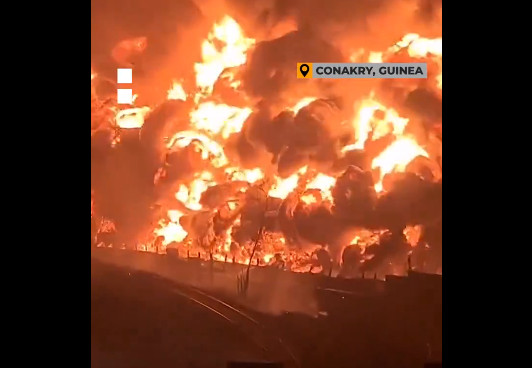 Γουινέα: Πύρινη κόλαση μετά από έκρηξη σε τερματικό σταθμό πετρελαίου – Τουλάχιστον 11 νεκροί
