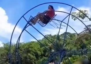 Η σοκαριστική στιγμή που πέφτει από ρόδα λούνα παρκ – Πέθανε μπροστά στα μάτια τους