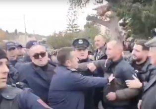 Χιμάρα: Εικόνες ντροπής από την αλβανική αστυνομία στην κηδεία της γιαγιάς του Φρέντι Μπελέρη