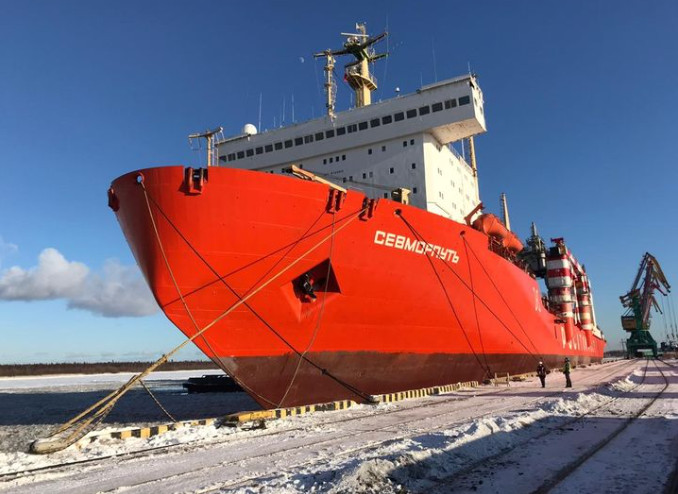 Russia's largest nuclear-powered icebreaker has caught fire