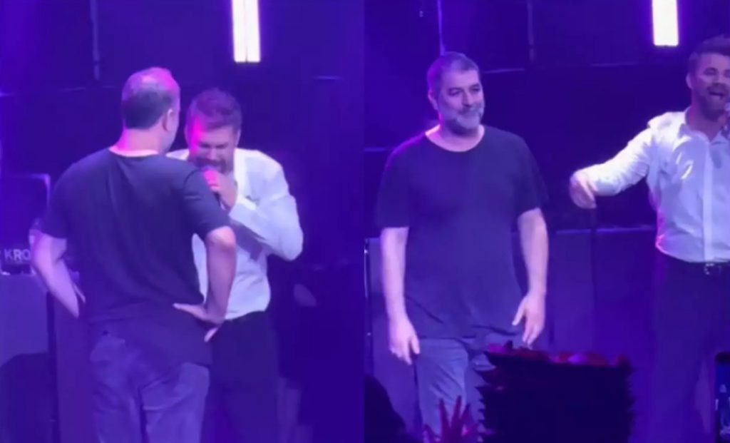 Ξανά viral με ένα ζεϊμπέκικο ο Βασίλης Μπισμπίκης στη Δέσποινα Βανδή