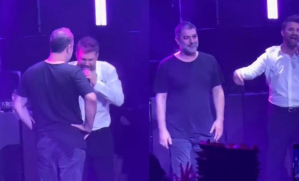 Ξανά viral με ένα ζεϊμπέκικο ο Βασίλης Μπισμπίκης στη Δέσποινα Βανδή