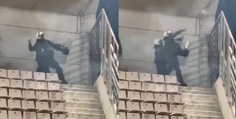 Έγκλημα στον Βόλο: Κρυμμένα ΜΑΤ στις εξέδρες πετάνε ανεξέλεγκτα δακρυγόνα μέσα στους φιλάθλους