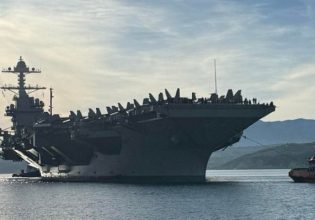 Κρήτη: Στη Σούδα το γιγαντιαίο αεροπλανοφόρο των ΗΠΑ «USS Gerald Ford»
