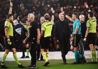 Τις περισσότερες κόκκινες κάρτες στη Serie A τις έχει ο… Μουρίνιο