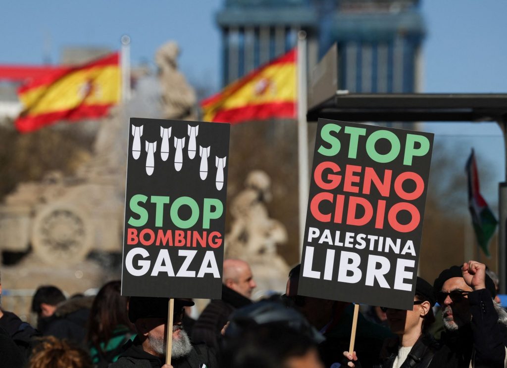 Ισπανία: Χιλιάδες διαδηλωτές ζήτησαν το «τέλος της γενοκτονίας στην Παλαιστίνη»