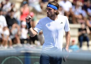 Στην Αθήνα ο Τσιτσιπάς, προπονείται για το Davis Cup (pics)